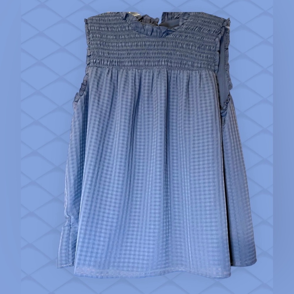 Loft Blue smock top (med)